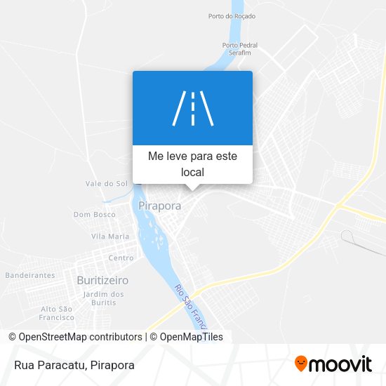 Rua Paracatu mapa