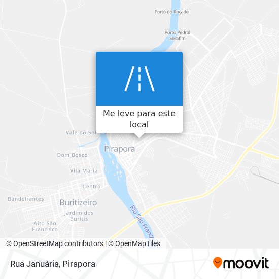 Rua Januária mapa