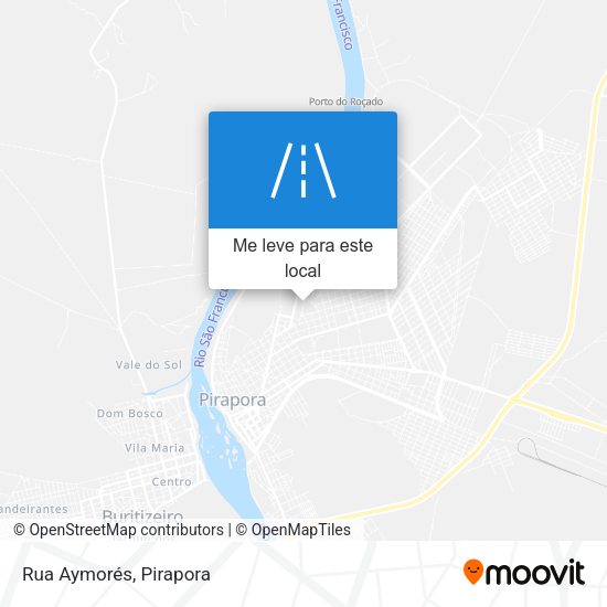 Rua Aymorés mapa