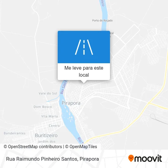 Rua Raimundo Pinheiro Santos mapa