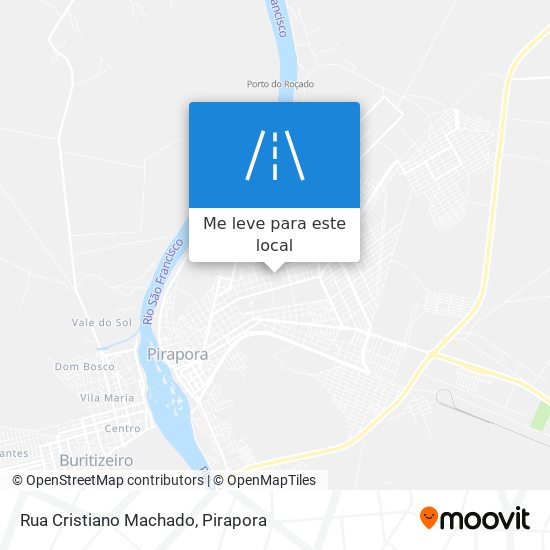 Rua Cristiano Machado mapa