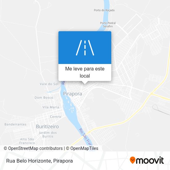 Rua Belo Horizonte mapa