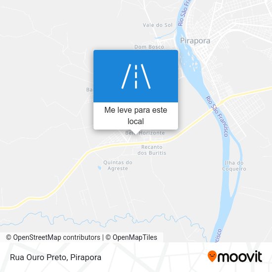 Rua Ouro Preto mapa