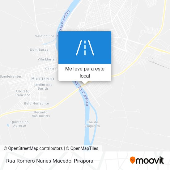 Rua Romero Nunes Macedo mapa