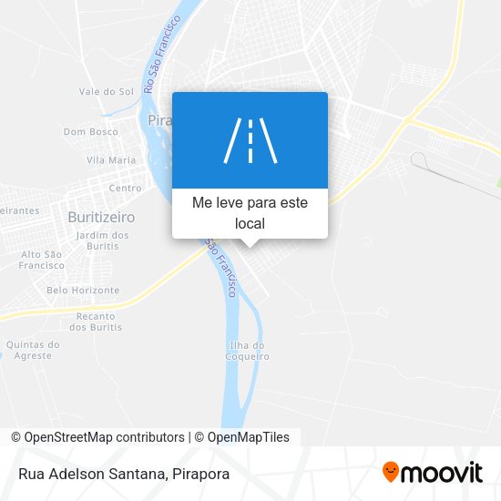 Rua Adelson Santana mapa