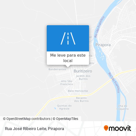 Rua José Ribeiro Leite mapa