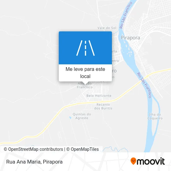 Rua Ana Maria mapa