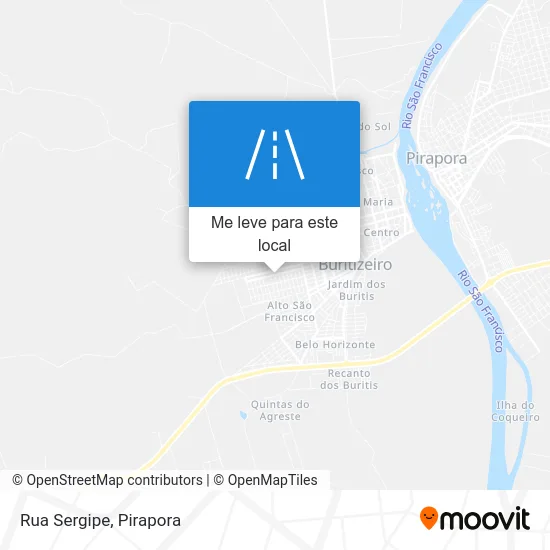 Rua Sergipe mapa