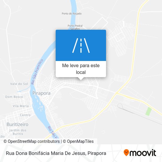 Rua Dona Bonifácia Maria De Jesus mapa
