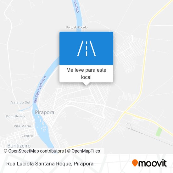 Rua Luciola Santana Roque mapa