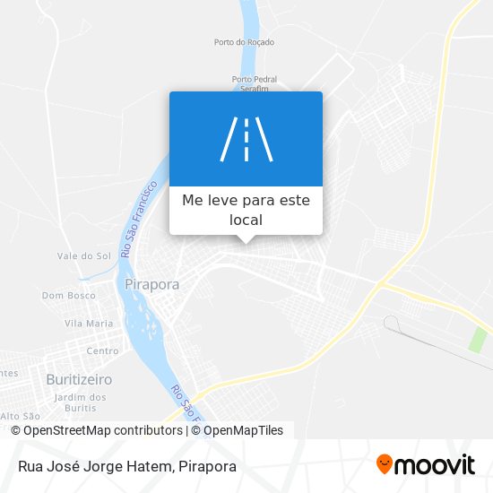 Rua José Jorge Hatem mapa