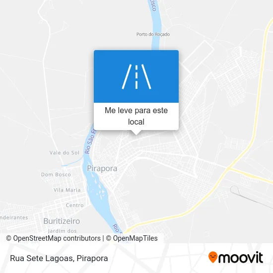 Rua Sete Lagoas mapa