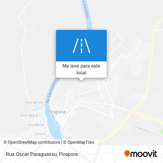 Rua Oscar Paraguassu mapa