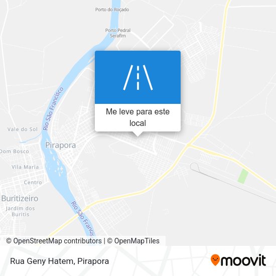 Rua Geny Hatem mapa