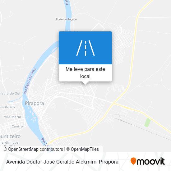 Avenida Doutor José Geraldo Alckmim mapa