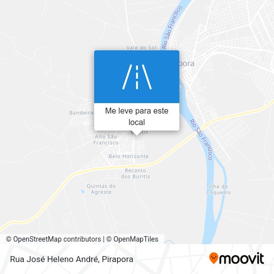 Rua José Heleno André mapa