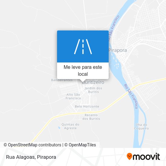 Rua Alagoas mapa