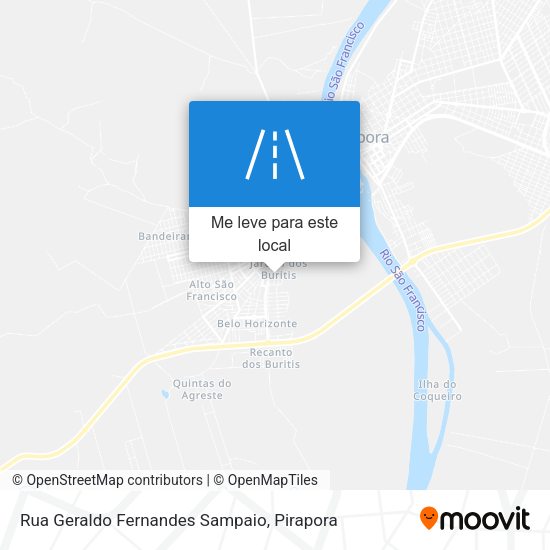Rua Geraldo Fernandes Sampaio mapa