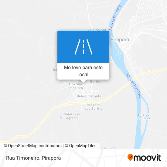 Rua Timoneiro mapa