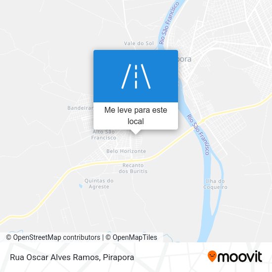 Rua Oscar Alves Ramos mapa