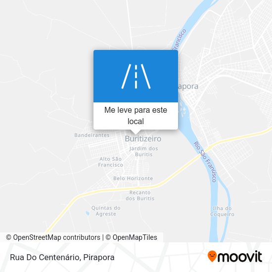 Rua Do Centenário mapa