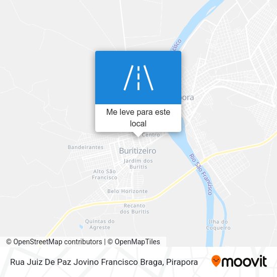 Rua Juiz De Paz Jovino Francisco Braga mapa