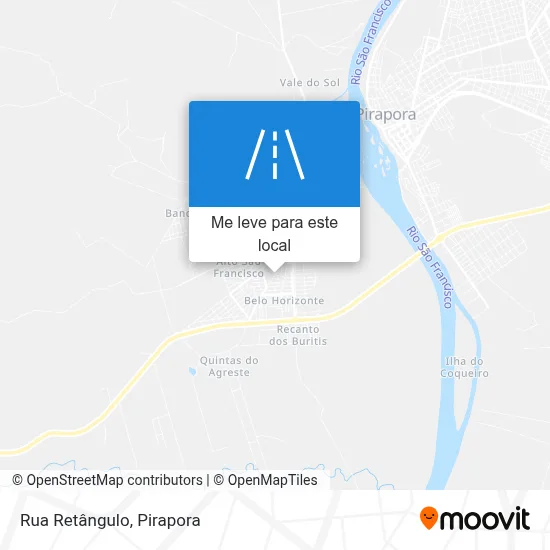 Rua Retângulo mapa