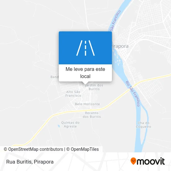 Rua Buritis mapa