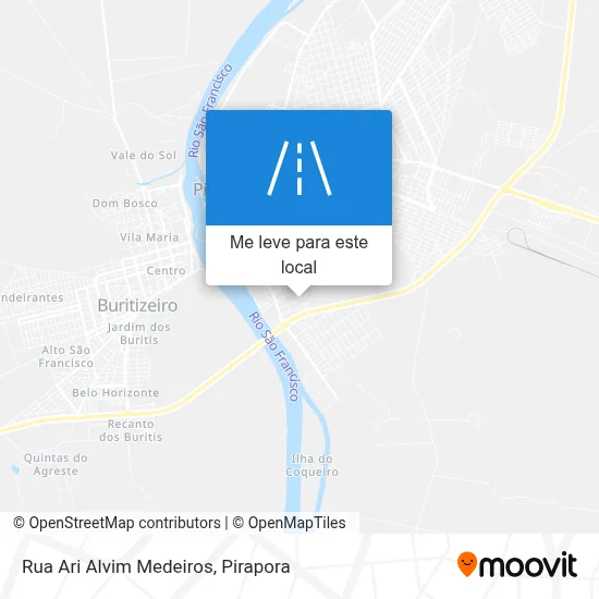 Rua Ari Alvim Medeiros mapa