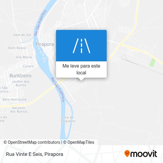 Rua Vinte E Seis mapa