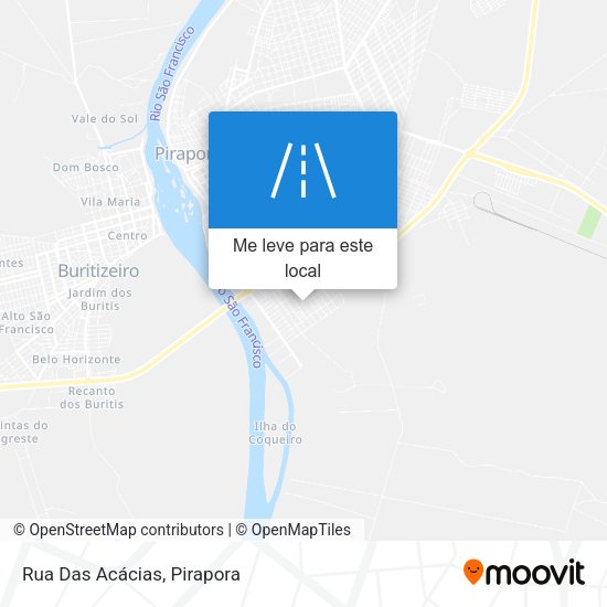 Rua Das Acácias mapa