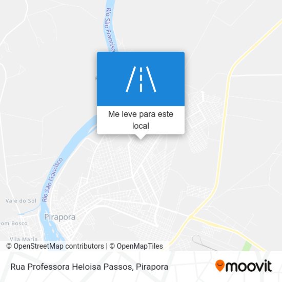 Rua Professora Heloisa Passos mapa
