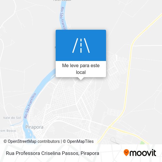 Rua Professora Criselina Passos mapa