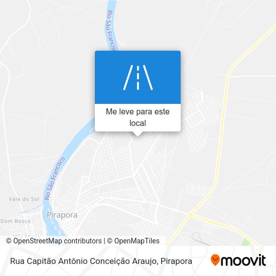 Rua Capitão Antônio Conceição Araujo mapa