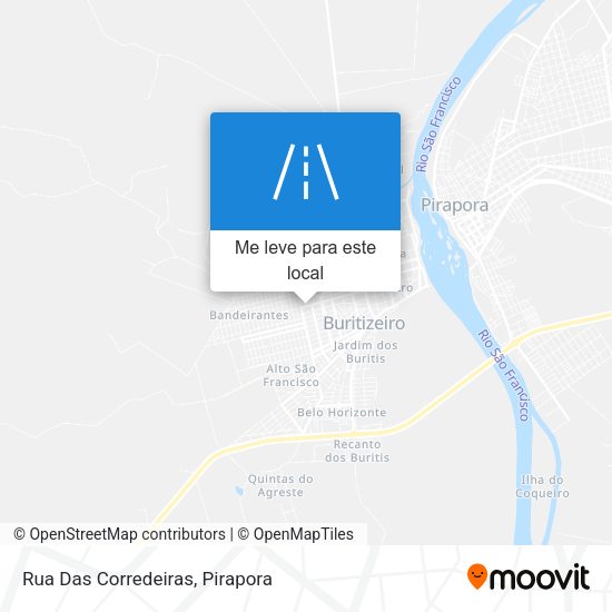 Rua Das Corredeiras mapa