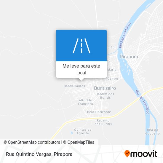 Rua Quintino Vargas mapa