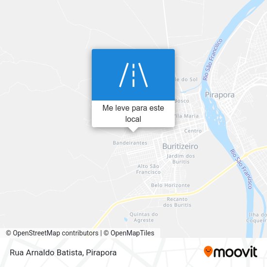 Rua Arnaldo Batista mapa