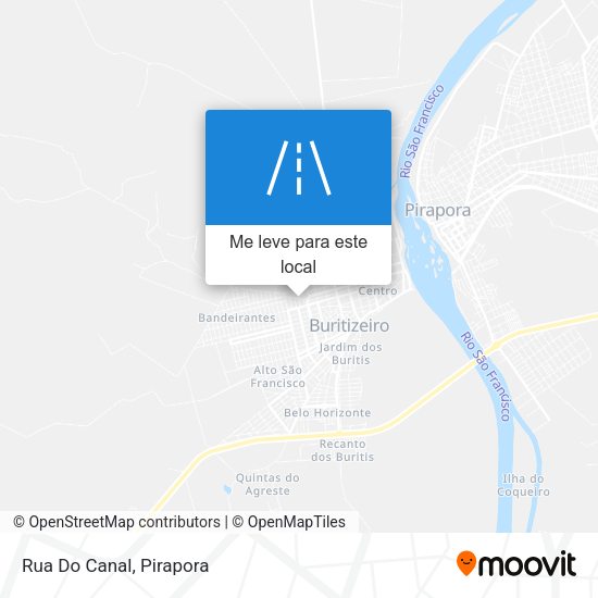 Rua Do Canal mapa
