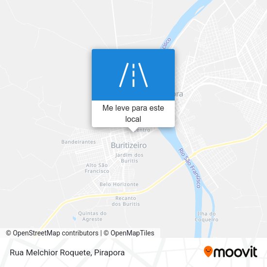 Rua Melchior Roquete mapa