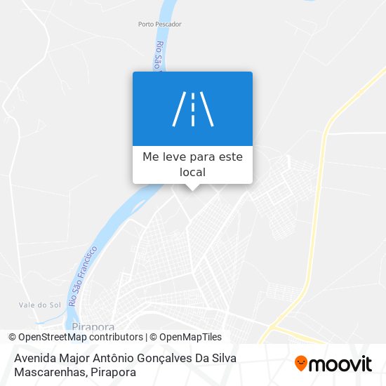 Avenida Major Antônio Gonçalves Da Silva Mascarenhas mapa