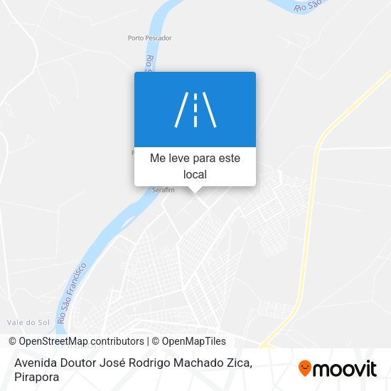 Avenida Doutor José Rodrigo Machado Zica mapa