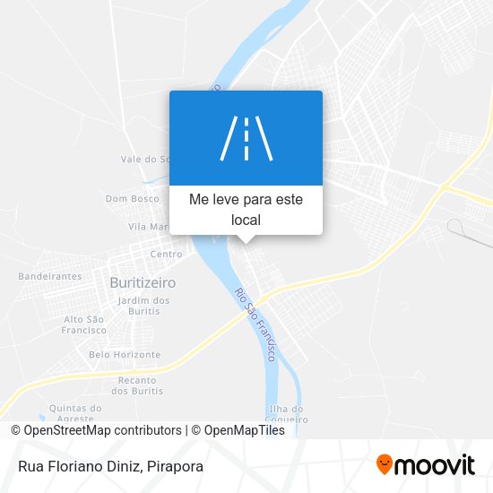 Rua Floriano Diniz mapa