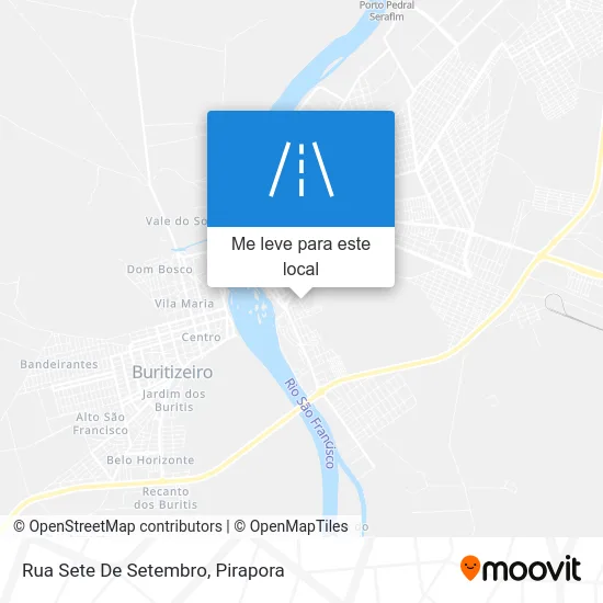 Rua Sete De Setembro mapa