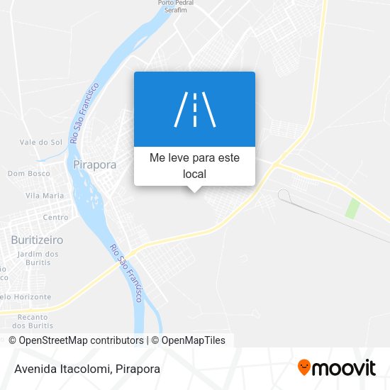 Avenida Itacolomi mapa