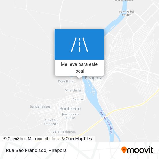 Rua São Francisco mapa