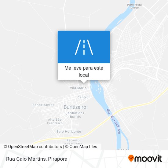 Rua Caio Martins mapa