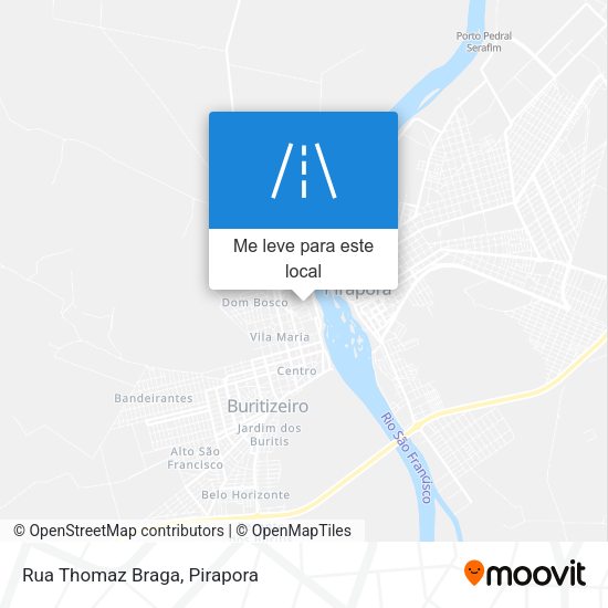 Rua Thomaz Braga mapa
