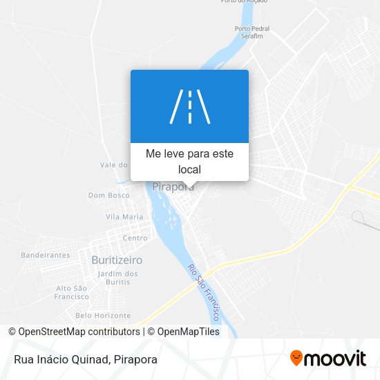 Rua Inácio Quinad mapa