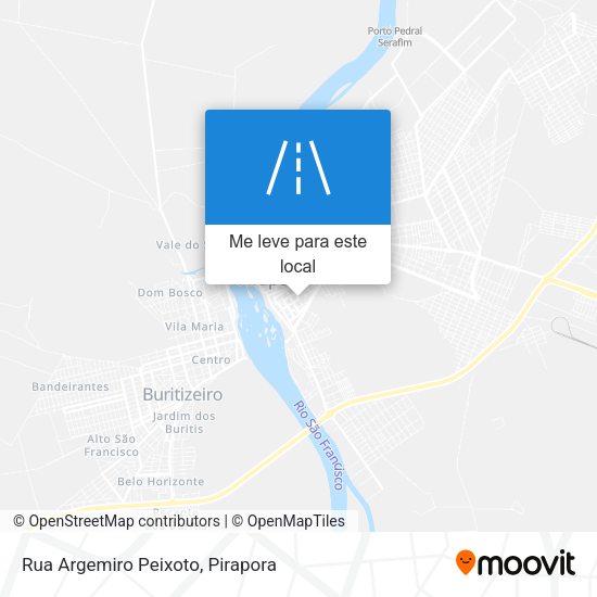 Rua Argemiro Peixoto mapa