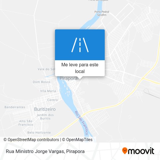 Rua Ministro Jorge Vargas mapa